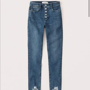 Abercrombie High Rise Super Skinny Ankle Jeans
